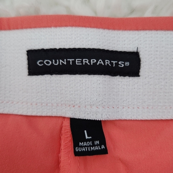 Counterparts Luxe Stretch Crop Mid Rise Pants. Coral Ice. Size Large. - Picture 9 of 10